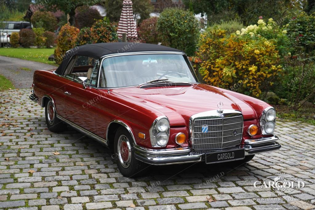 Cargold - Mercedes 280 SE 3.5 Cabriolet  - Original 571 H Dunkelrot Metallic  - Bild 4