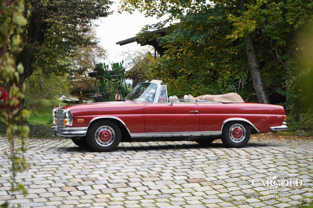 Cargold - Mercedes 280 SE 3.5 Cabriolet  - Original 571 H Dunkelrot Metallic  - Bild 51