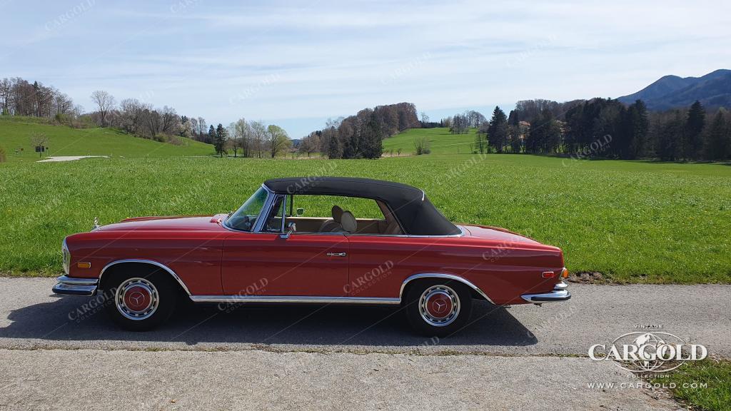 Cargold - Mercedes 280 SE 3.5 Cabriolet  - Original 571 H Dunkelrot Metallic  - Bild 52