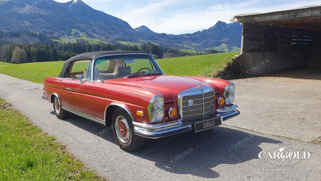 Cargold - Mercedes 280 SE 3.5 Cabriolet  - Original 571 H Dunkelrot Metallic  - Bild 8