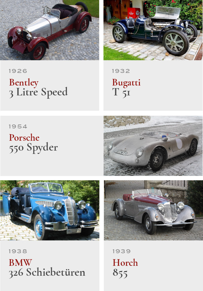 Oldtimer kaufen by Cargold Collection - Classic Sportscars - Prewar cars - Supercars